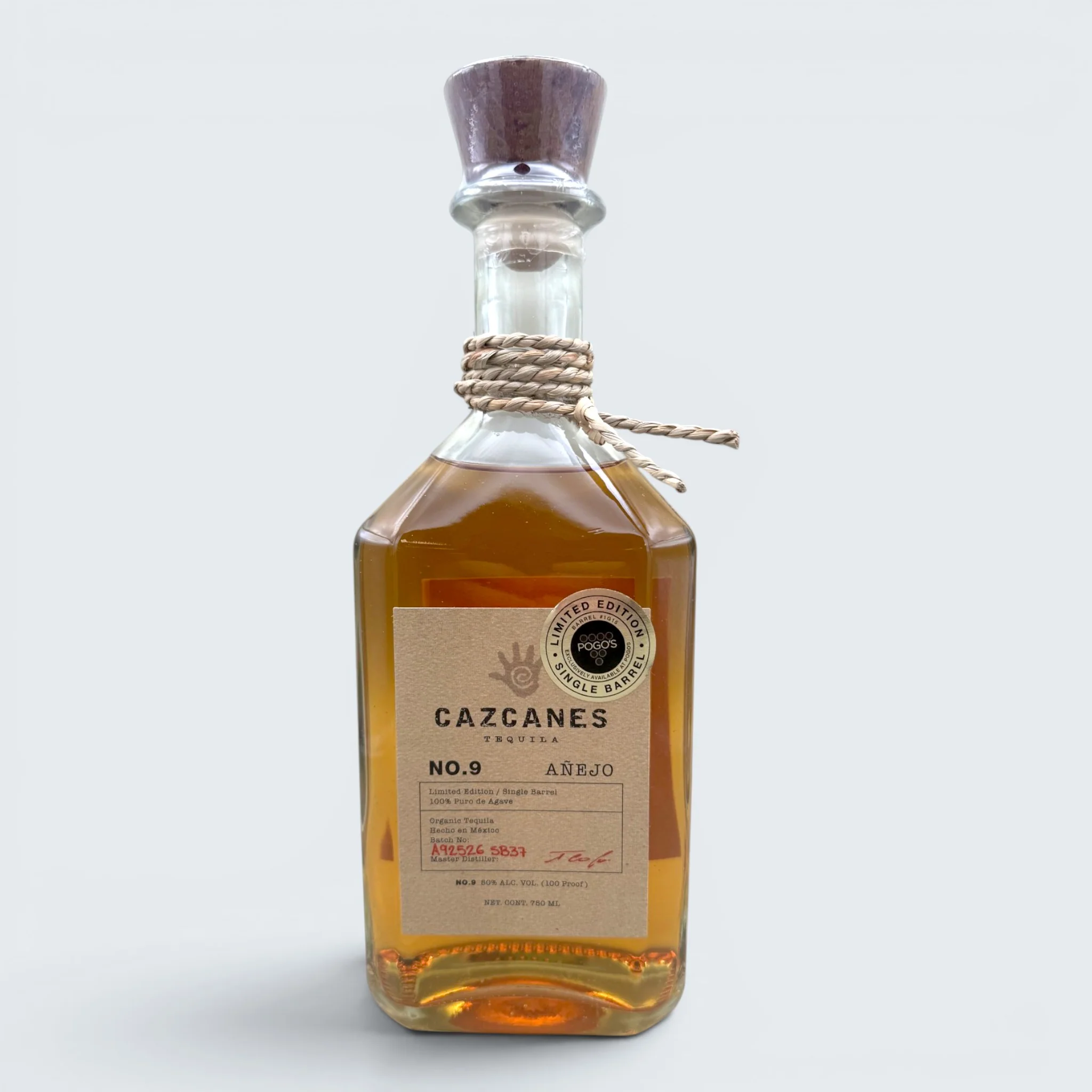 Cazcanes Tequila #9 Pogos Single Barrel Anejo (750ml)