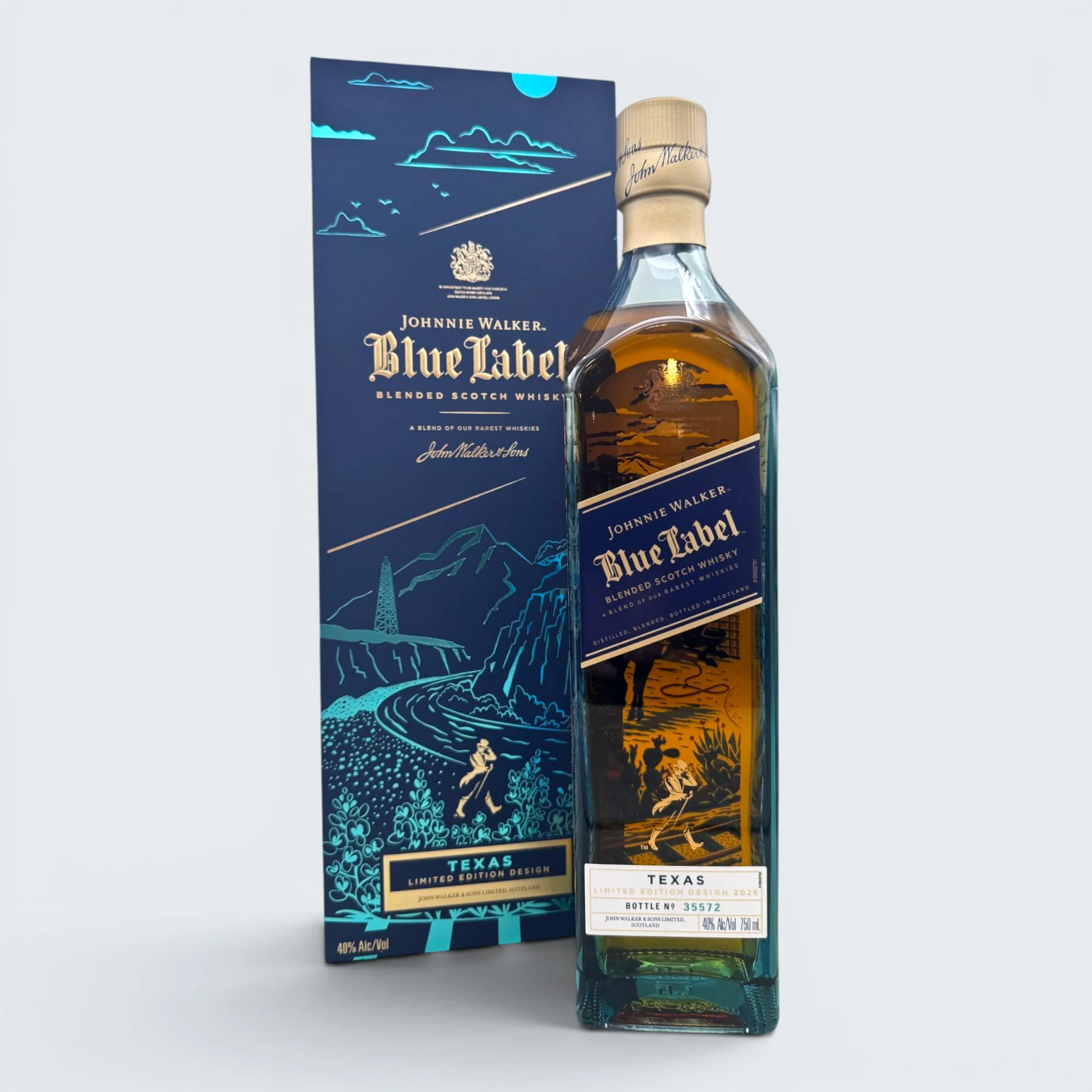 Johnnie Walker Blue Blended Scotch Texas Limited Edition (750ml)