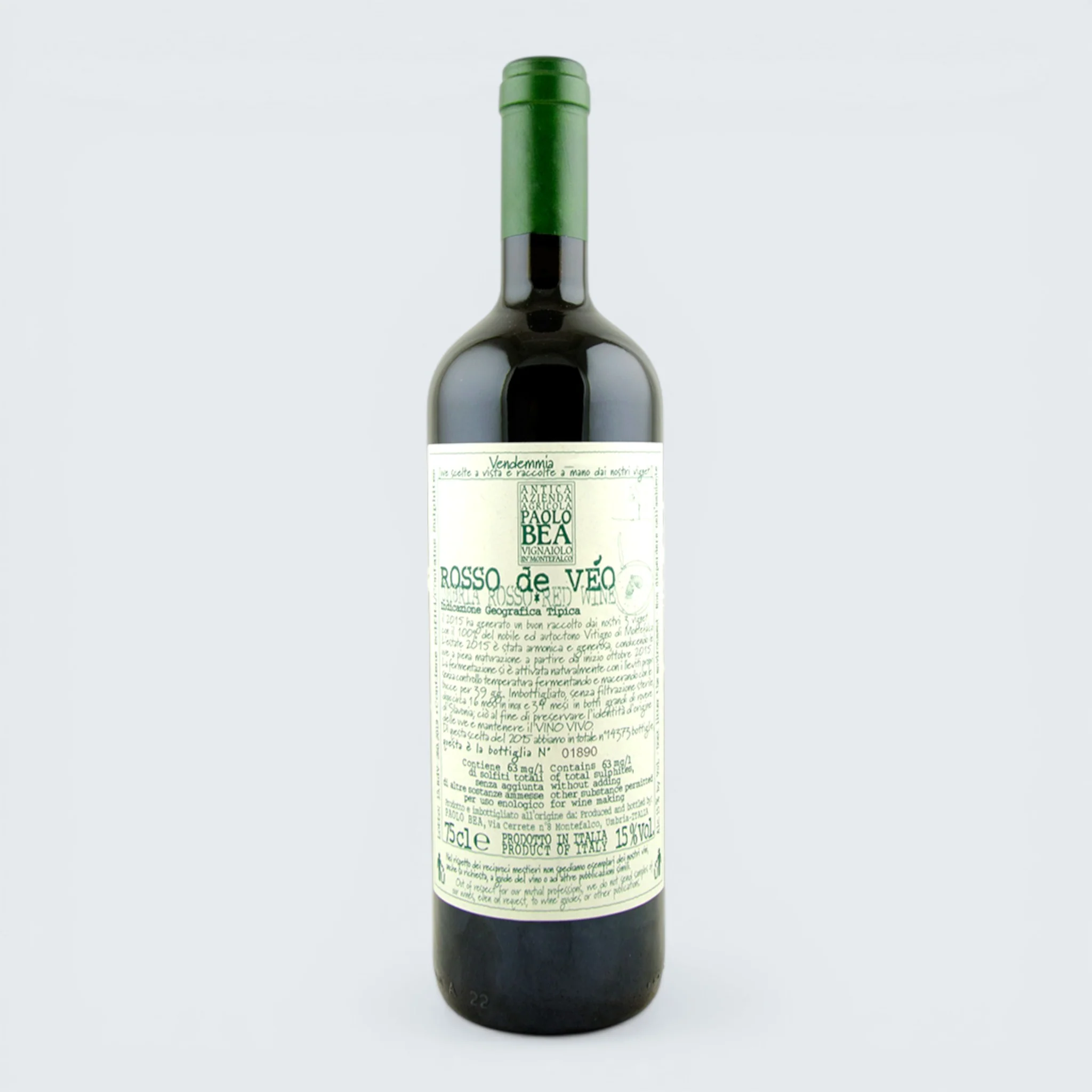 Paolo Bea Rosso De Veo Umbria 2019 (750ml)