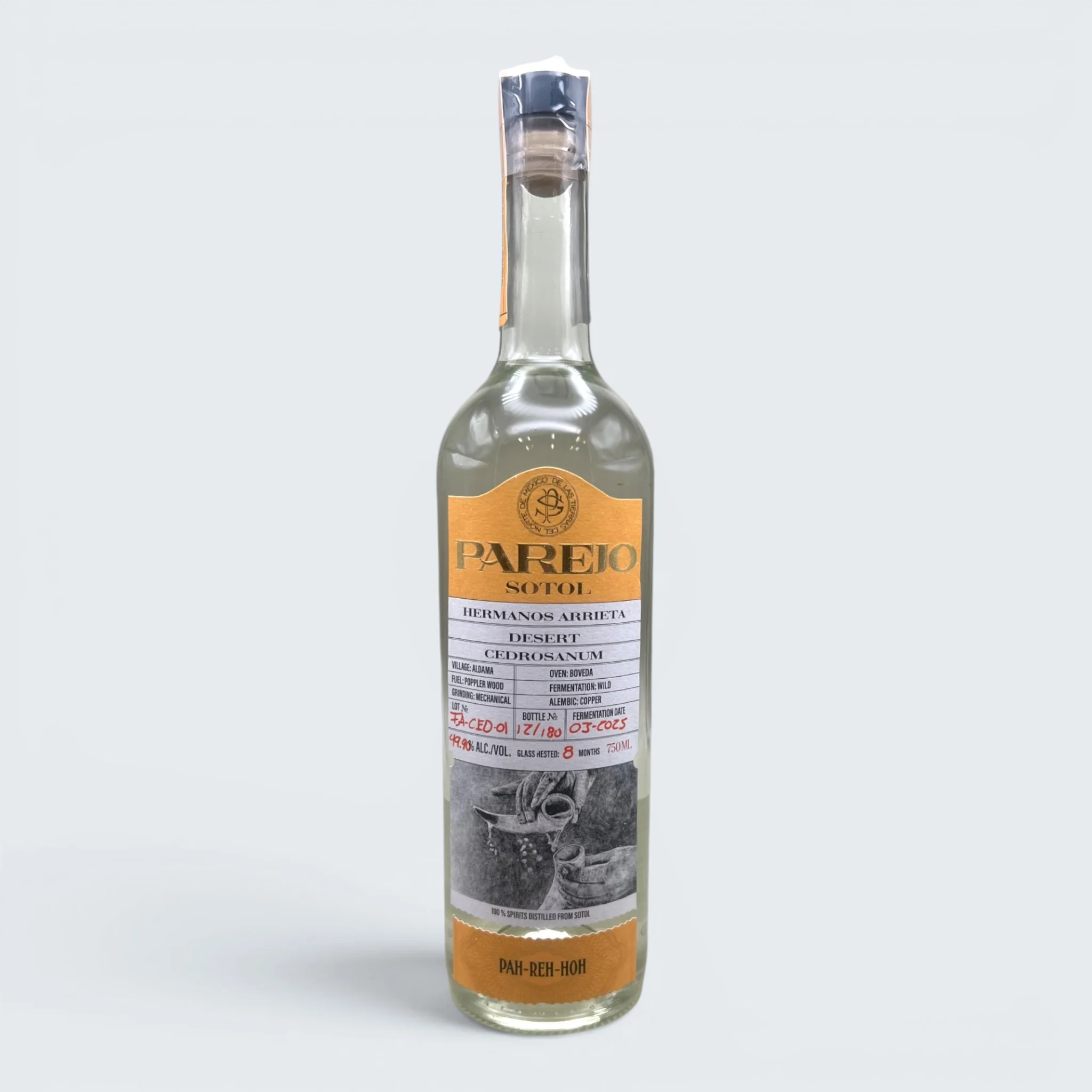 Parejo Sotol Familia Arrieta Cedrosanum (750ml)