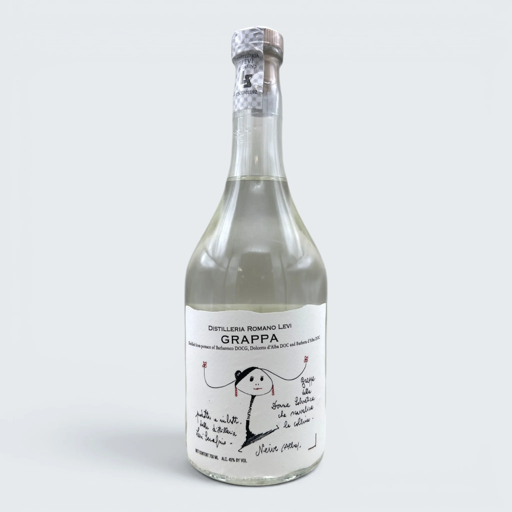 Romano Levi Grappa Bianca (750ml)