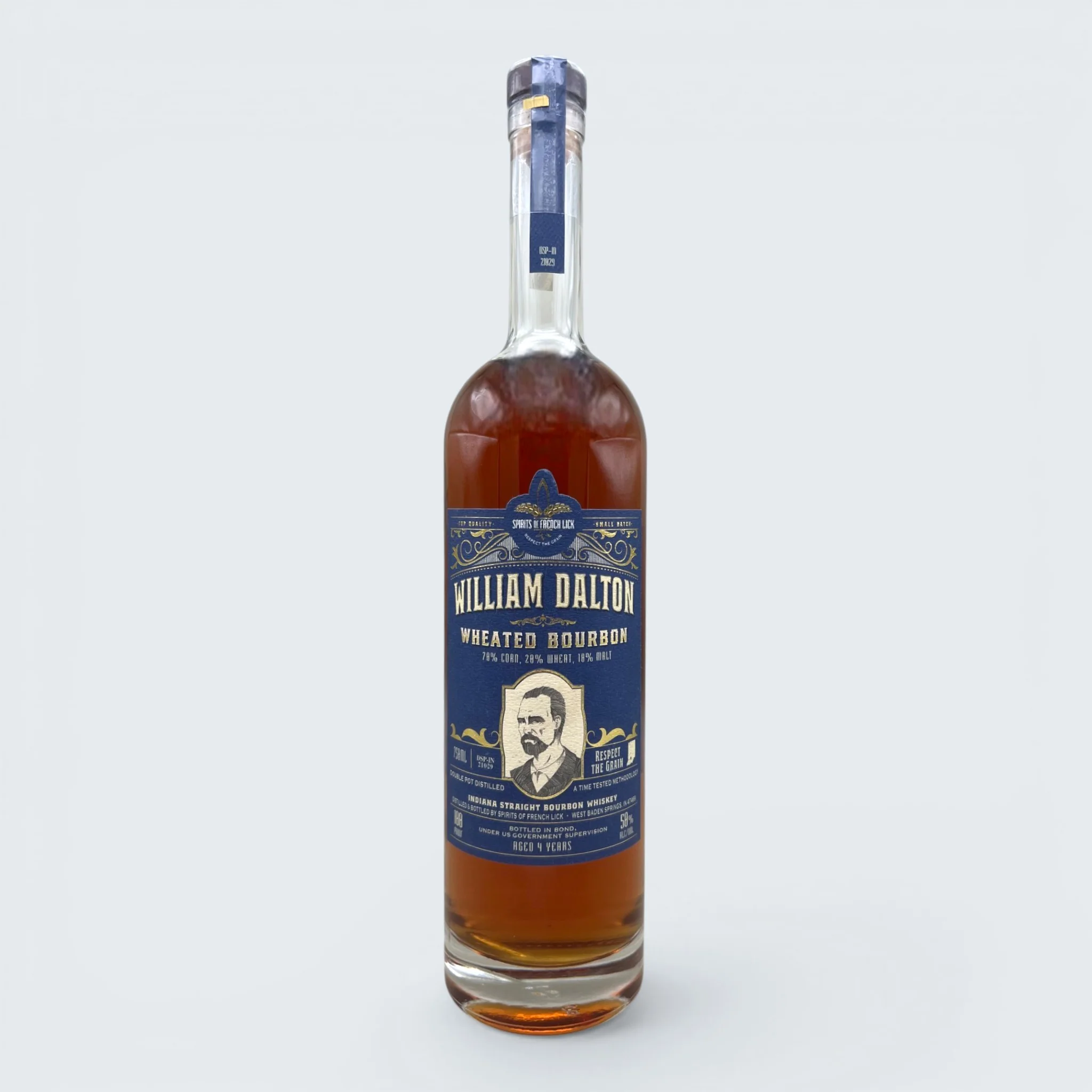 Spirits of French Lick William Dalton Bottled in Bond Wheated Bourbon (750ml)