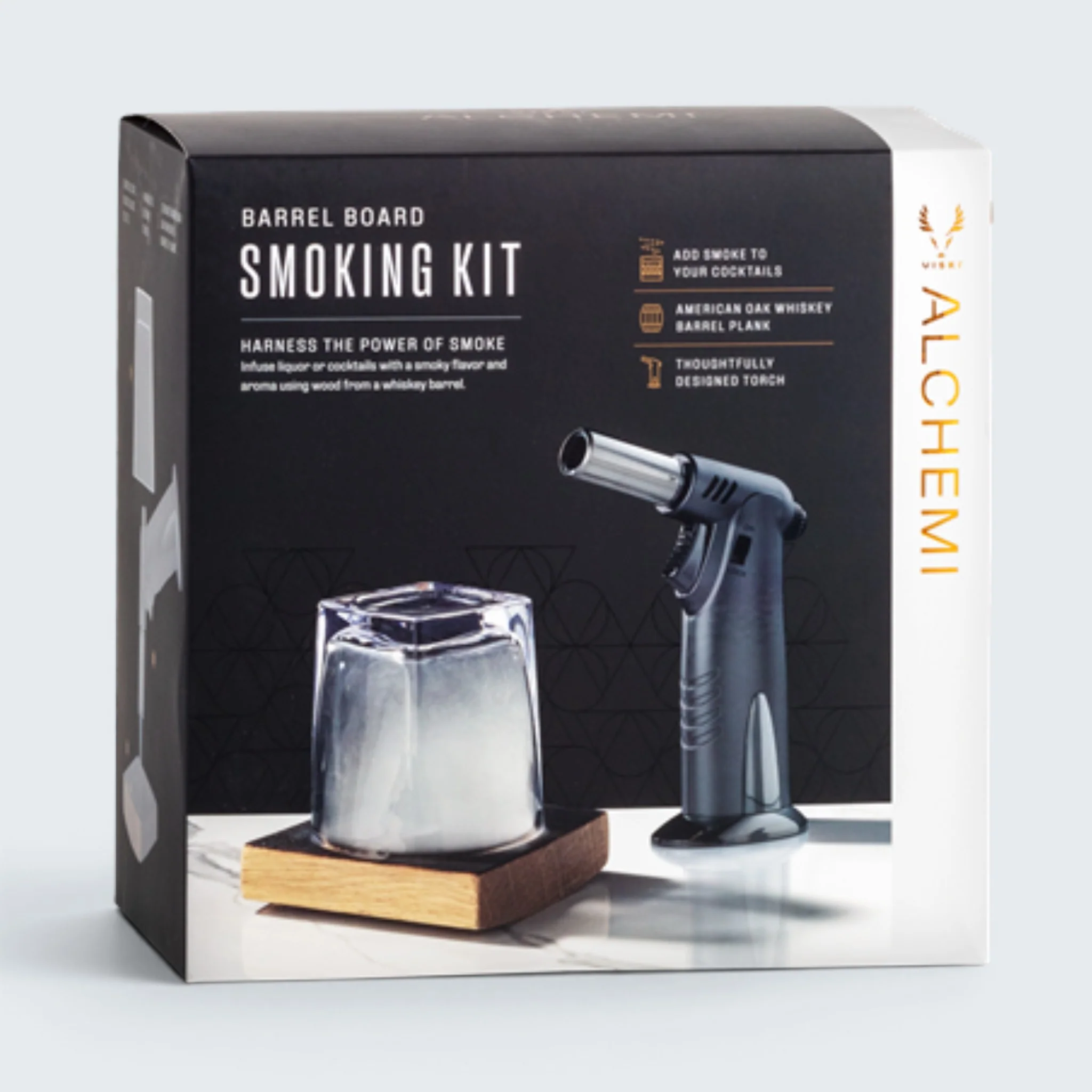Viski Alchemi Barrel Board Smoking Set
